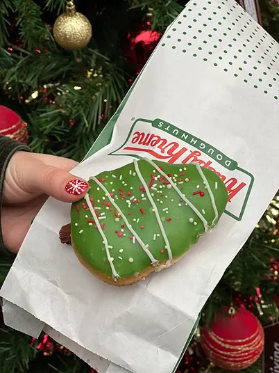 Krispy Kreme Christmas Tree Doughnut